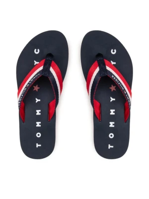 Japonki Tommy Hilfiger Tommy Loves Ny Beach Sandal FW0FW02370 Granatowy