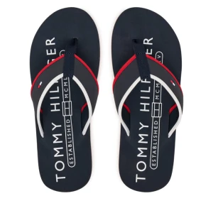 Japonki Tommy Hilfiger Tumble Beach Sandal FM0FM05710 Granatowy