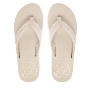 Japonki Tommy Hilfiger Webbing Beach Sandal FW0FW09038 Écru