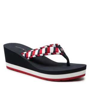 Japonki Tommy Hilfiger Woven Webbing Wedge Beach Sandal FW0FW06427 Kolorowy