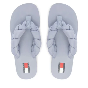 Japonki Tommy Jeans Braided Thong Beach Sandal EN0EN02877 Błękitny