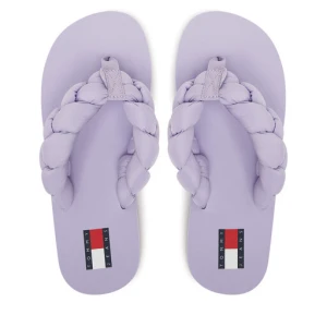 Japonki Tommy Jeans Braided Thong Beach Sandal EN0EN02877 Fioletowy