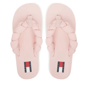 Japonki Tommy Jeans Braided Thong Beach Sandal EN0EN02877 Różowy