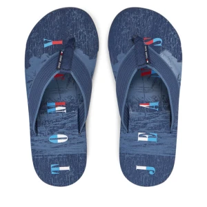 Japonki Tommy Jeans Tjm Elevated Beach Sandal EM0EM01561 Niebieski