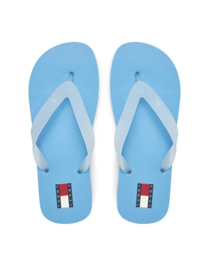 Japonki Tommy Jeans Tjw Logo Flip Flop EN0EN02447 Błękitny Niebieski jasny