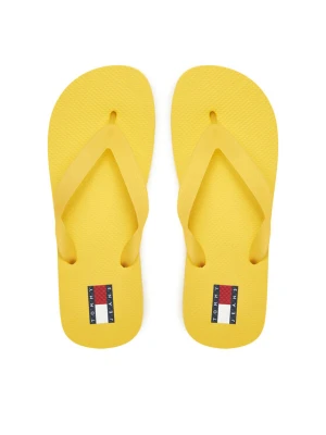 Japonki Tommy Jeans Tjw Logo Flip Flop EN0EN02447 Żółty