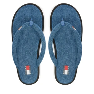 Japonki Tommy Jeans Tjw Padded Denim Casual Sandal EN0EN03021 Niebieski