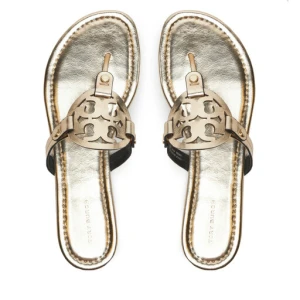 Japonki Tory Burch Miller 162596 Złoty