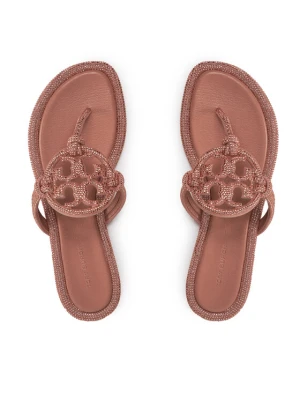 Japonki Tory Burch Miller Knotted Pave 152177 Różowy