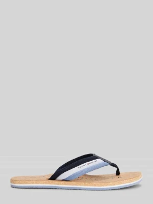 Japonki z detal z logo i korkową wkładką Tommy Hilfiger