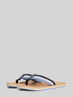 Japonki z detal z logo i korkową wkładką Tommy Hilfiger