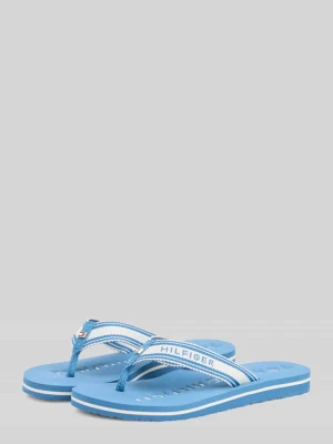 Japonki z detalami z logo Tommy Hilfiger