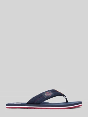 Japonki z detalem z herbem Tommy Hilfiger