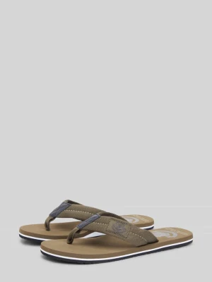 Japonki z detalem z herbem Tommy Hilfiger