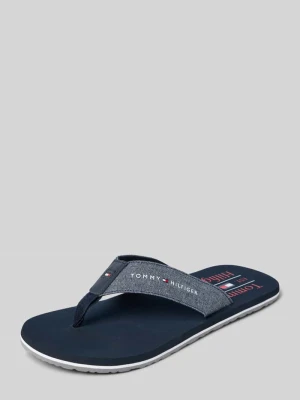 Japonki z paskami z denimu Tommy Hilfiger