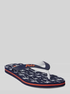 Japonki z podeszwą we wzór na całej powierzchni Polo Ralph Lauren