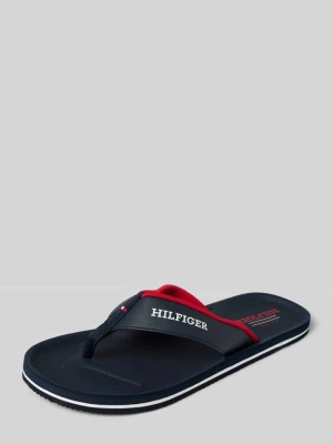Japonki z wyściełanym paskiem Tommy Hilfiger
