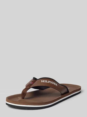 Japonki z wyściełanym paskiem Tommy Hilfiger