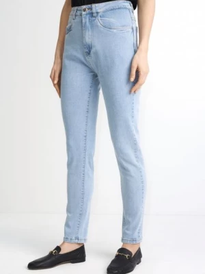 Jasne spodnie jeansowe damskie OCHNIK