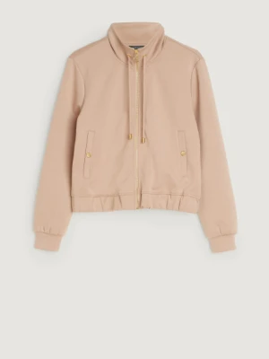 Jasnobeżowa bluza z zamkiem błyskawicznym Greenpoint