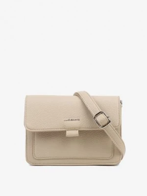 Jasnobeżowa Mała Torebka Listonoszka w Klasycznym Stylu Izrena luigisanto