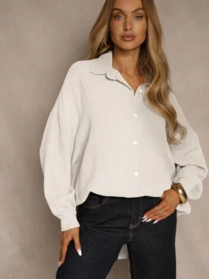 Jasnobeżowa Muślinowa Koszula z Bawełny Ateloria jumelle