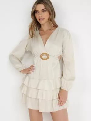 Jasnobeżowa Sukienka Damotis lily rose