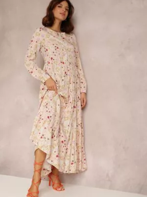 Jasnobeżowa Sukienka Diomima rosa