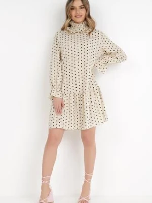 Jasnobeżowa Sukienka Nikathe ann gissy