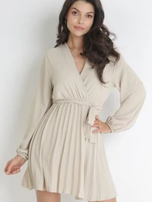 Jasnobeżowa Sukienka Ollyre j studio