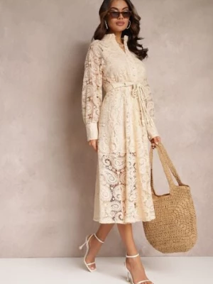 Jasnobeżowa Sukienka Palestra elsa.m by may