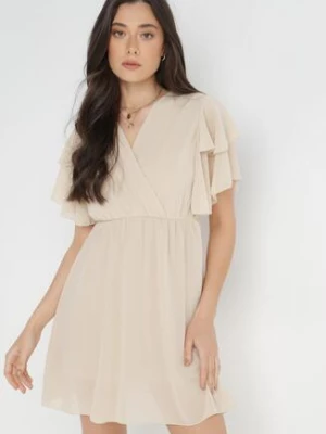 Jasnobeżowa Sukienka Theselle lily rose
