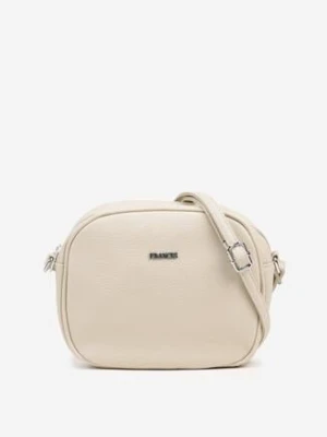 Jasnobeżowa Torebka Okrągła z Regulowanym Paskiem Malirela francis