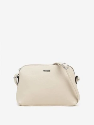 Jasnobeżowa Torebka Typu Listonoszka o Prostokątnym Kształcie Silisette francis