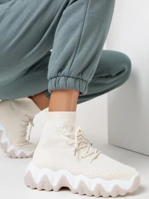 Jasnobeżowe Sneakersy Zarinaith