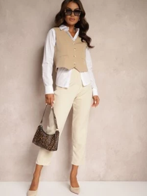 Jasnobeżowe Spodnie Iolona lily rose