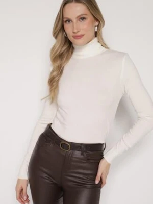 Jasnobeżowy Klasyczny Golf z Bawełną Reilisea