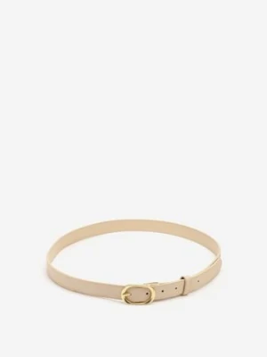 Jasnobeżowy Pasek Ozdobiony Zaokrągloną Klamrą Vozera jordan