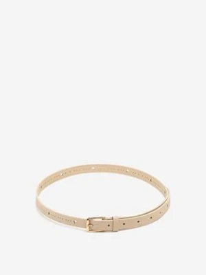 Jasnobeżowy Pasek w Klasycznym Stylu Voielle jordan