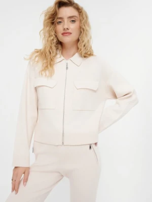 Jasnobeżowy sweter na zamek Greenpoint