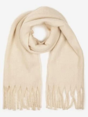 Jasnobeżowy Szalik z Ozdobnymi Frędzlami Esariana