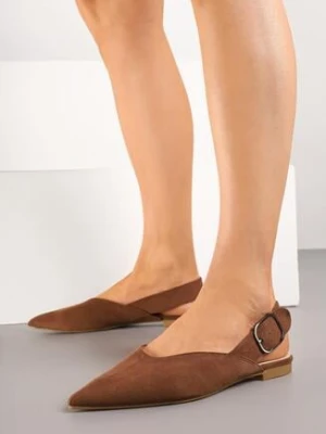 Jasnobrązowe Sandały Vices Bez Pięty ze Skórzaną Wkładką Ralovira