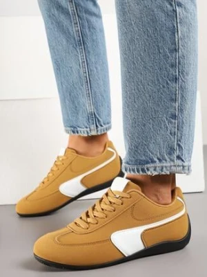 Jasnobrązowe Sneakersy w Stylu Kultowych Tenisówek Virritia