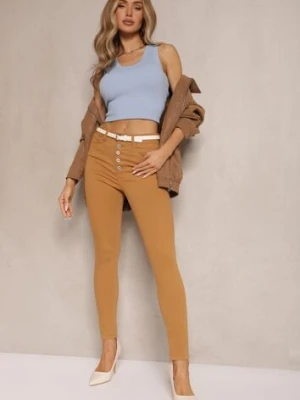 Jasnobrązowe Spodnie Skinny Winvienne daysie