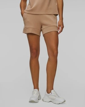 Jasnobrązowe Szorty Dresowe Damskie Varley Atrium High Rise Short 4.5