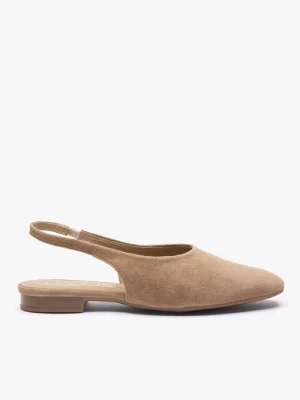 Jasnobrązowe wsuwane czółenka Ryłko