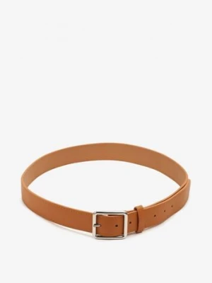 Jasnobrązowy Klasyczny Pasek z Geometryczną Klamrą Mevinala jordan