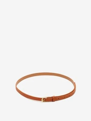 Jasnobrązowy Pasek z Metaliczną Klamrą Mevodira jordan