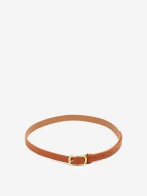 Jasnobrązowy Pasek z Metalową Klamrą Mevurea jordan