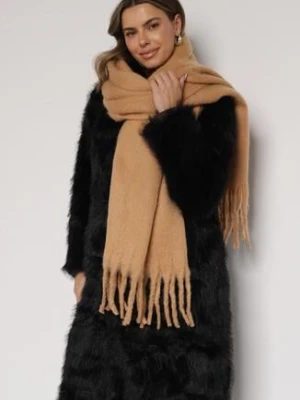 Jasnobrązowy Szalik z Frędzlami Owedarria